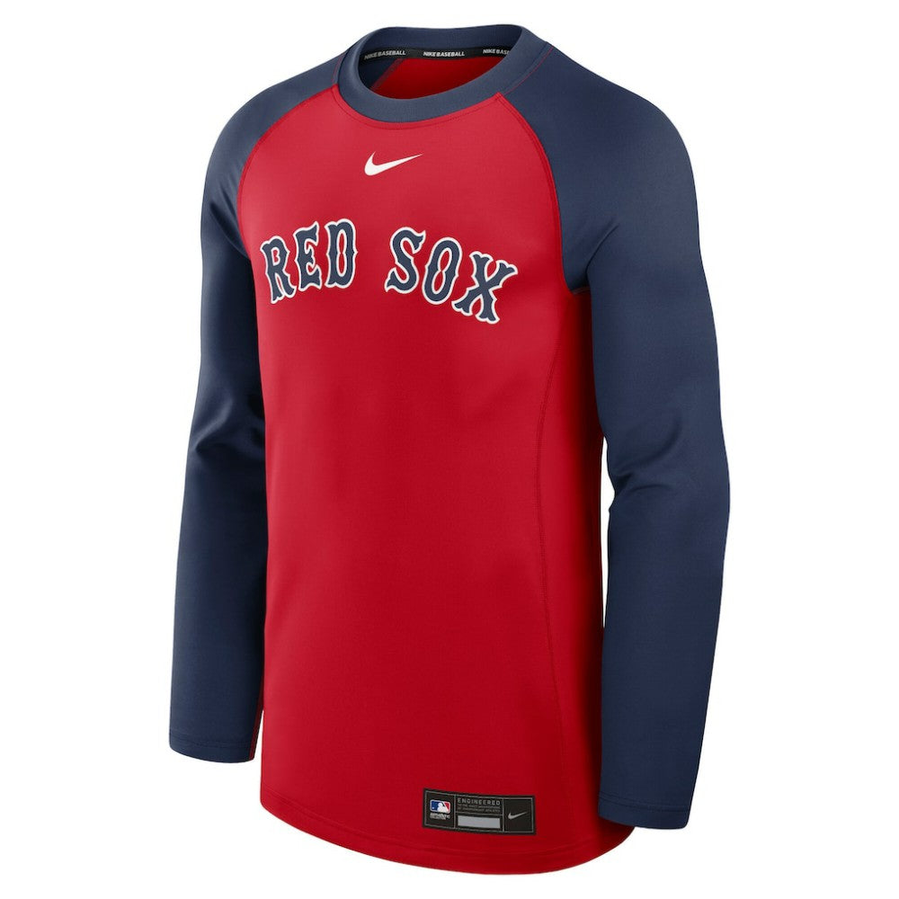 MLB Boston Red Sox Nike Authentic Collection Game Time Raglan Dri-FIT Long Sleeve T-Shirt
