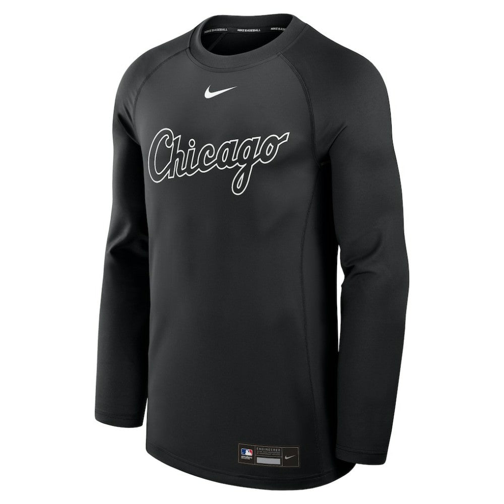 MLB Chicago White Sox Nike Authentic Collection Game Time Raglan Dri-FIT Long Sleeve T-Shirt
