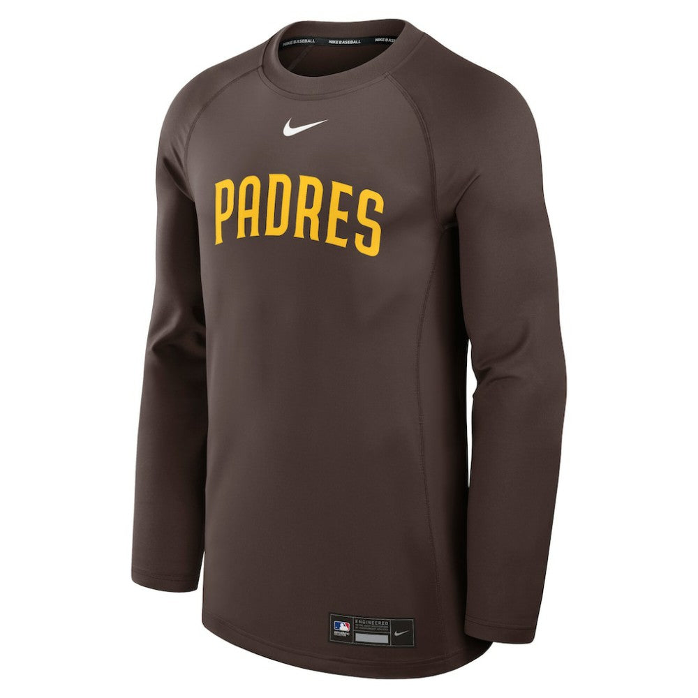 MLB San Diego Padres Nike Authentic Collection Game Time Raglan Dri-FIT Long Sleeve T-Shirt
