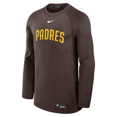 MLB San Diego Padres Nike Authentic Collection Game Time Raglan Dri-FIT Long Sleeve T-Shirt