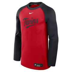 MLB Minnesota Twins Nike Authentic Collection Game Time Raglan Dri-FIT Long Sleeve T-Shirt