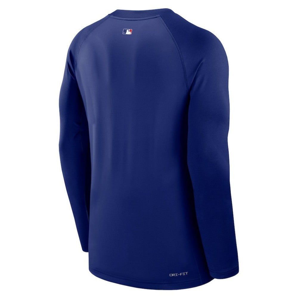 MLB Los Angeles Dodgers Nike Authentic Collection Game Time Raglan Dri-FIT Long Sleeve T-Shirt