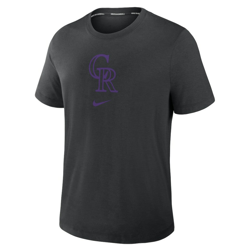 MLB Colorado Rockies Nike Authentic Collection Early Work Tri-Blend Dri-FIT T-Shirt