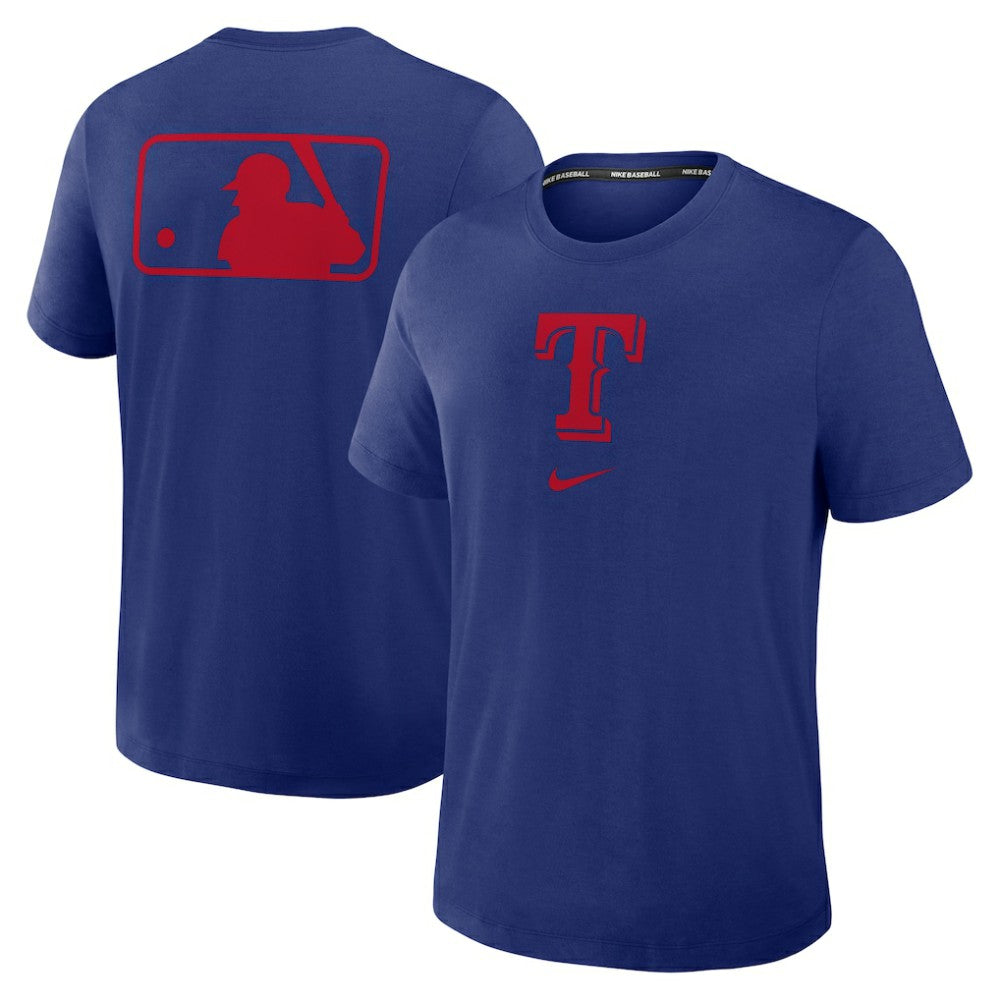 MLB Texas Rangers Nike Authentic Collection Early Work Tri-Blend Dri-FIT T-Shirt