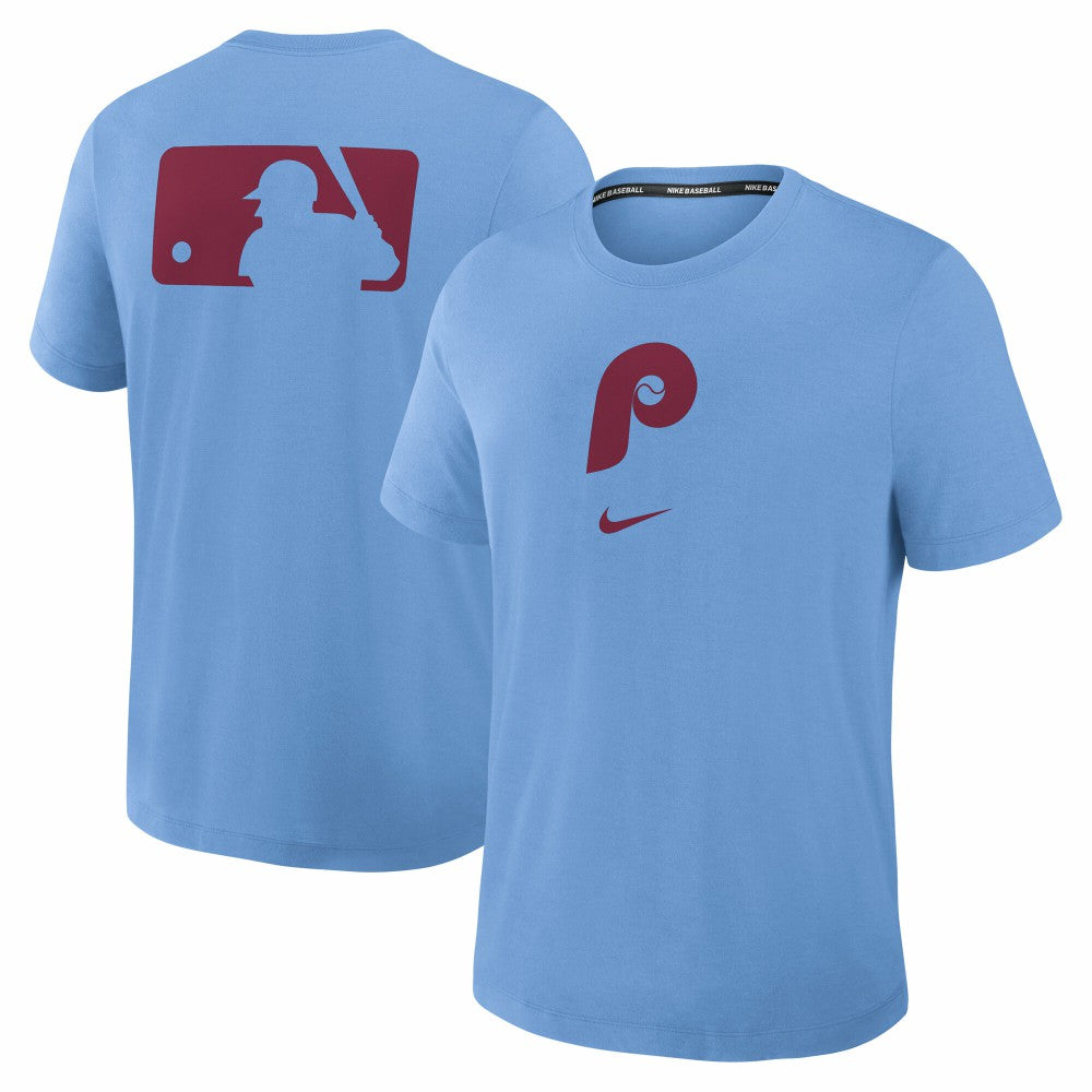 MLB Philadelphia Phillies Nike Authentic Collection Early Work Tri-Blend Dri-FIT T-Shirt