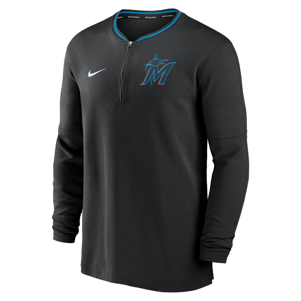 MLB Miami Marlins Nike Authentic Collection Performance Half-Zip Top