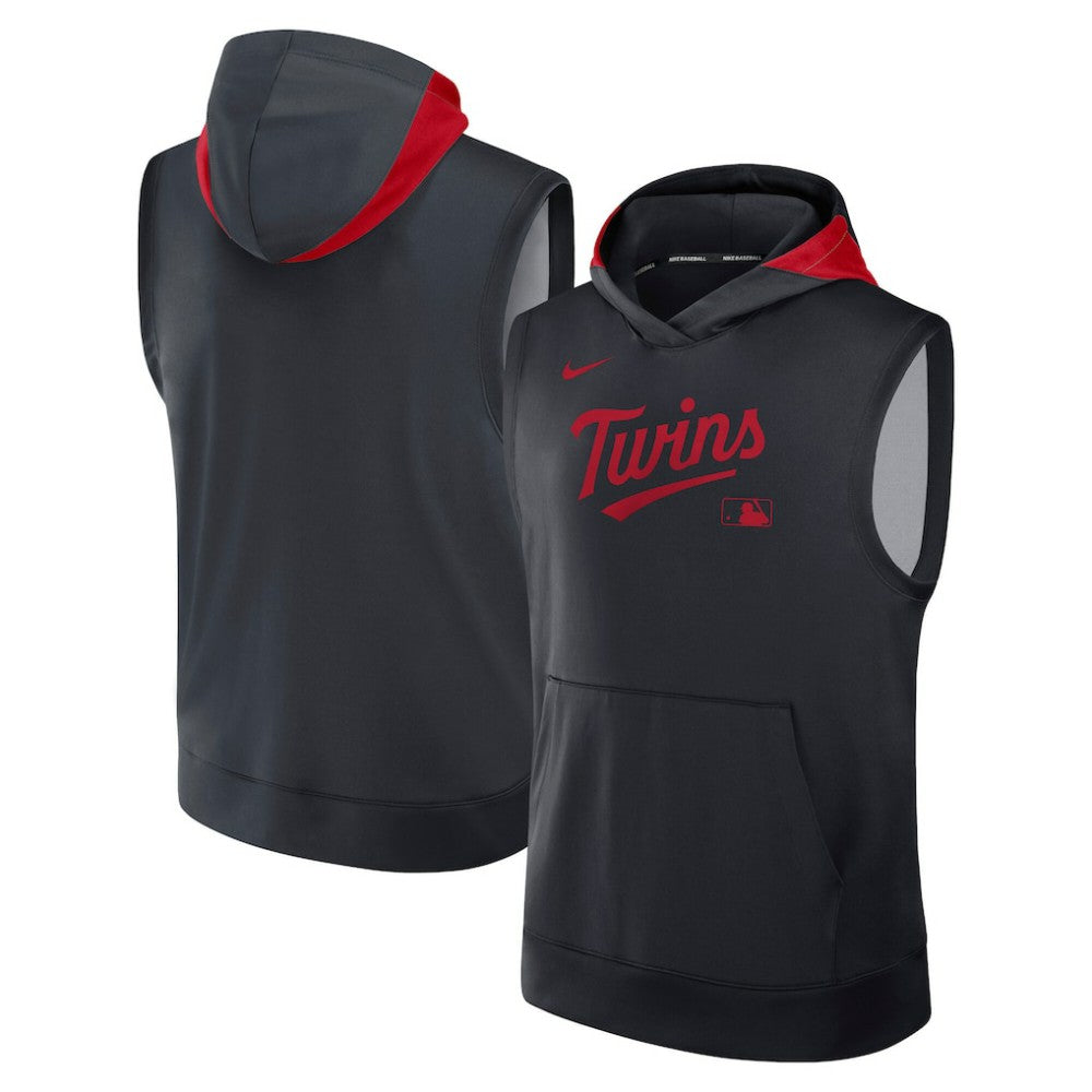 MLB Minnesota Twins Nike Authentic Collection Dri-FIT Sleeveless Hoodie