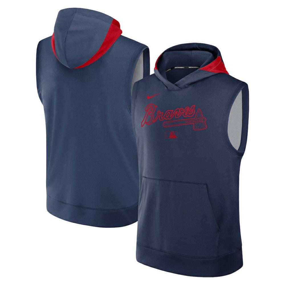 MLB Atlanta Braves Nike Authentic Collection Dri-FIT Sleeveless Hoodie