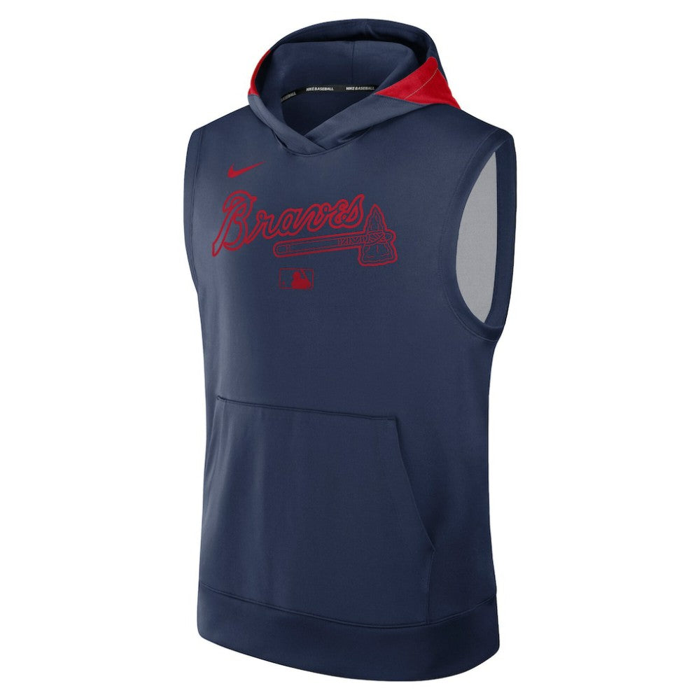 MLB Atlanta Braves Nike Authentic Collection Dri-FIT Sleeveless Hoodie