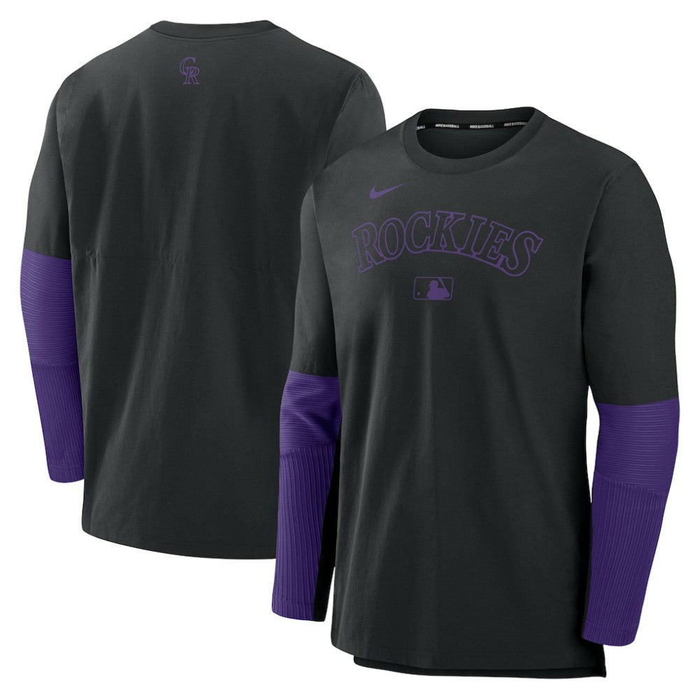 MLB Colorado Rockies Nike Authentic Collection Player Dri-FIT Lightweight Pullover
