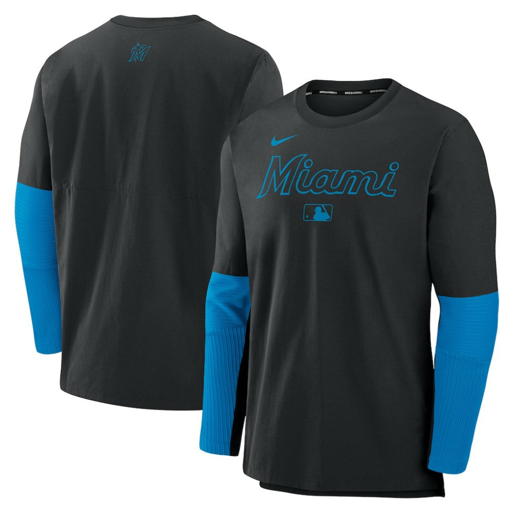 MLB Miami Marlins Nike Authentic Collection Player Dri-FIT Lightweight Pullover