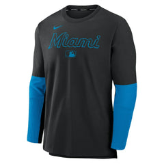 MLB Miami Marlins Nike Authentic Collection Player Dri-FIT Lightweight Pullover