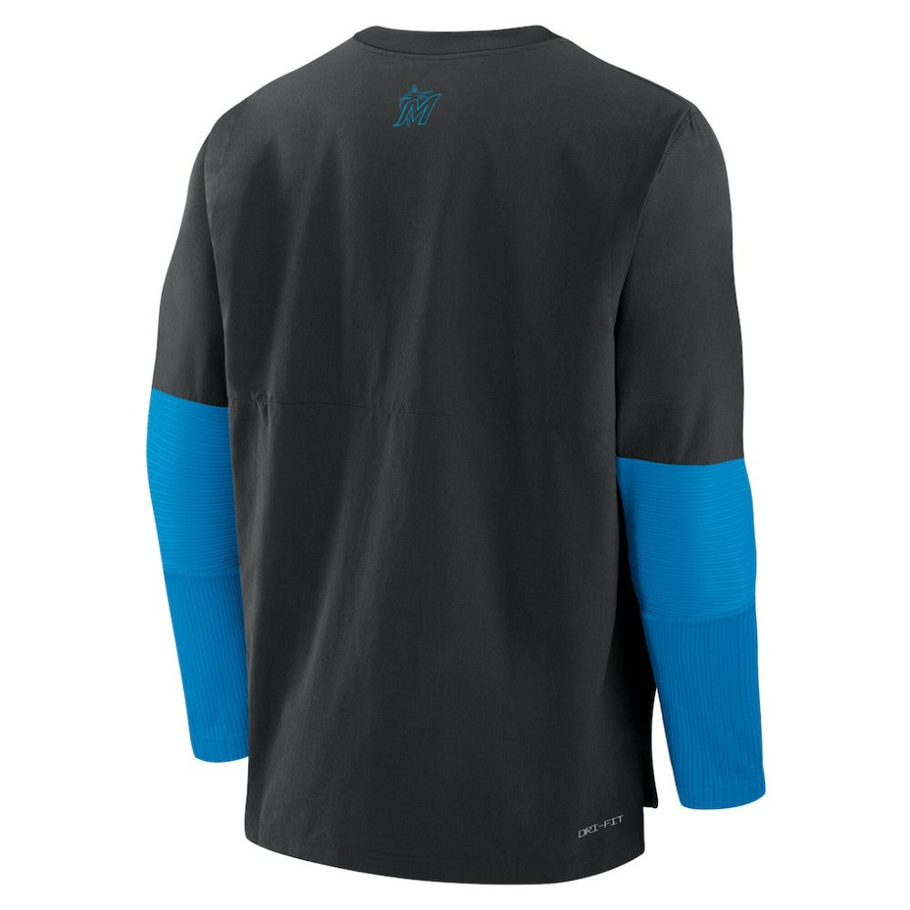 MLB Miami Marlins Nike Authentic Collection Player Dri-FIT Lightweight Pullover