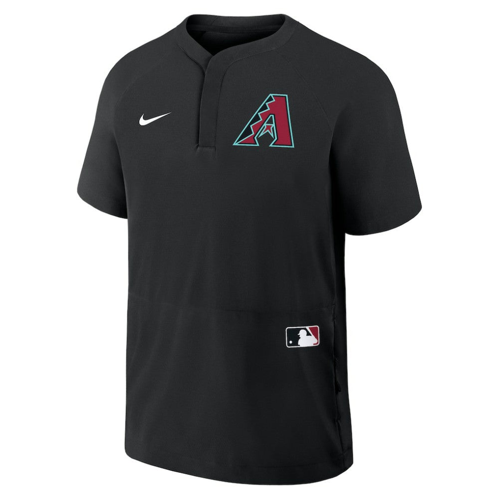 MLB Arizona Diamondbacks Nike Authentic Collection Raglan Short Sleeve Windshirt