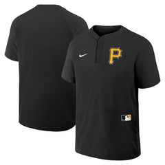 MLB Pittsburgh Pirates Nike Authentic Collection Raglan Short Sleeve Windshirt