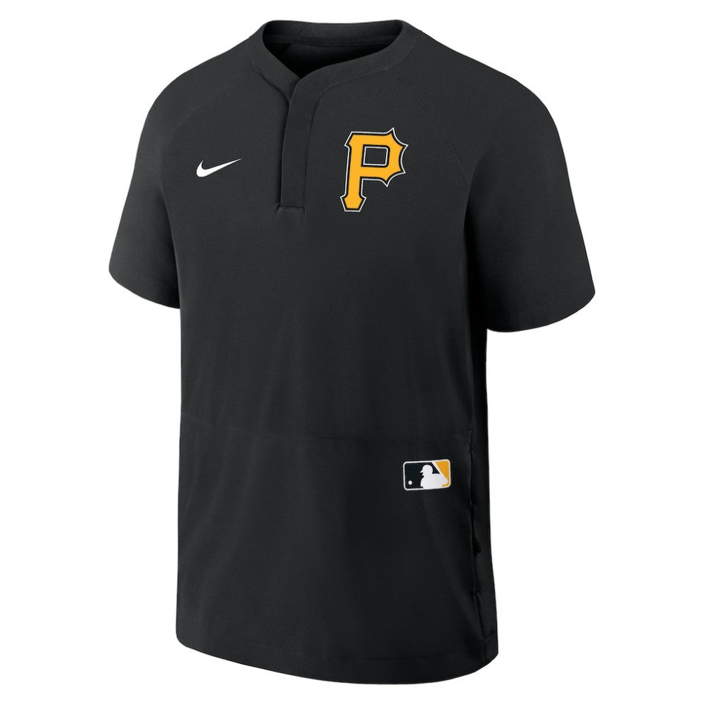 MLB Pittsburgh Pirates Nike Authentic Collection Raglan Short Sleeve Windshirt