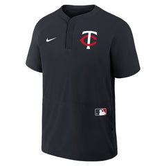 MLB Minnesota Twins Nike Authentic Collection Raglan Short Sleeve Windshirt