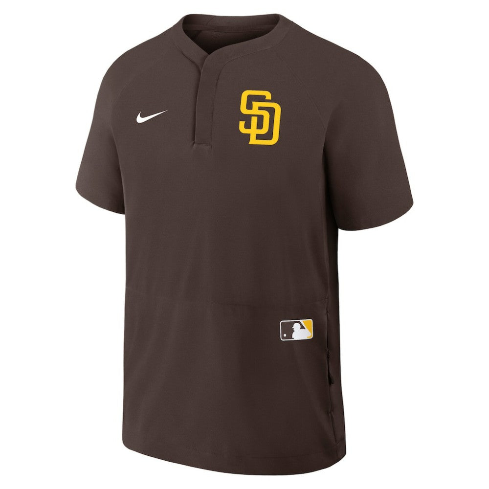 MLB San Diego Padres Nike Authentic Collection Raglan Short Sleeve Windshirt