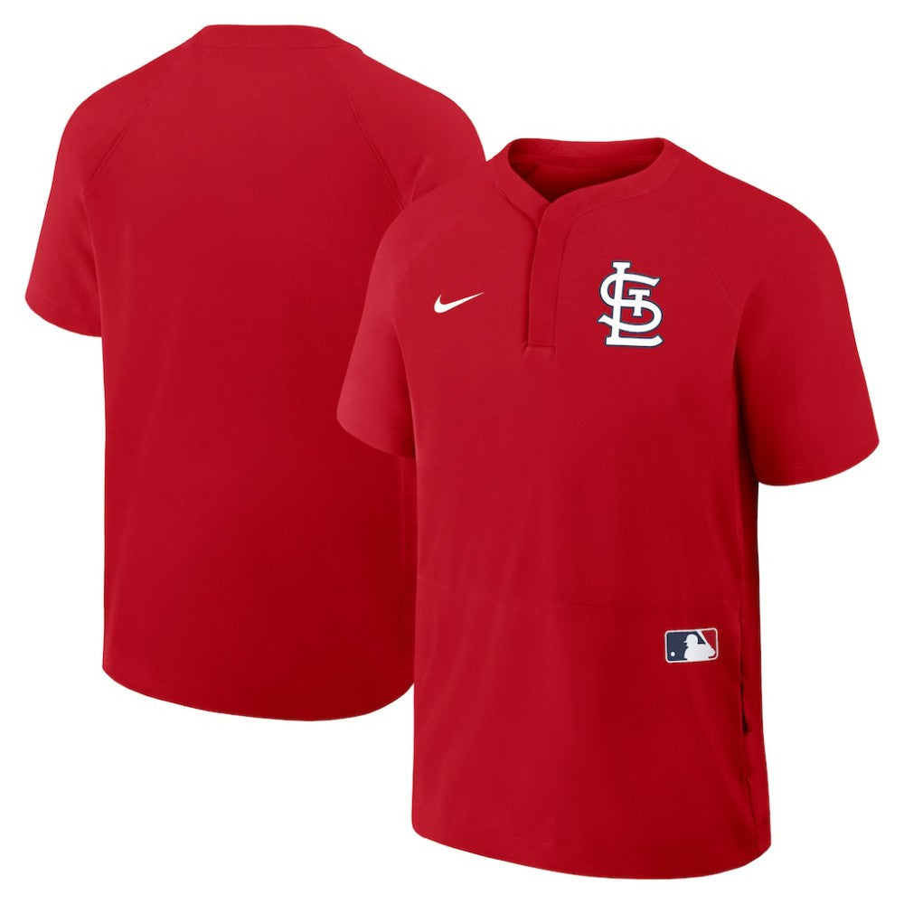 MLB St. Louis Cardinals Nike Authentic Collection Raglan Short Sleeve Windshirt