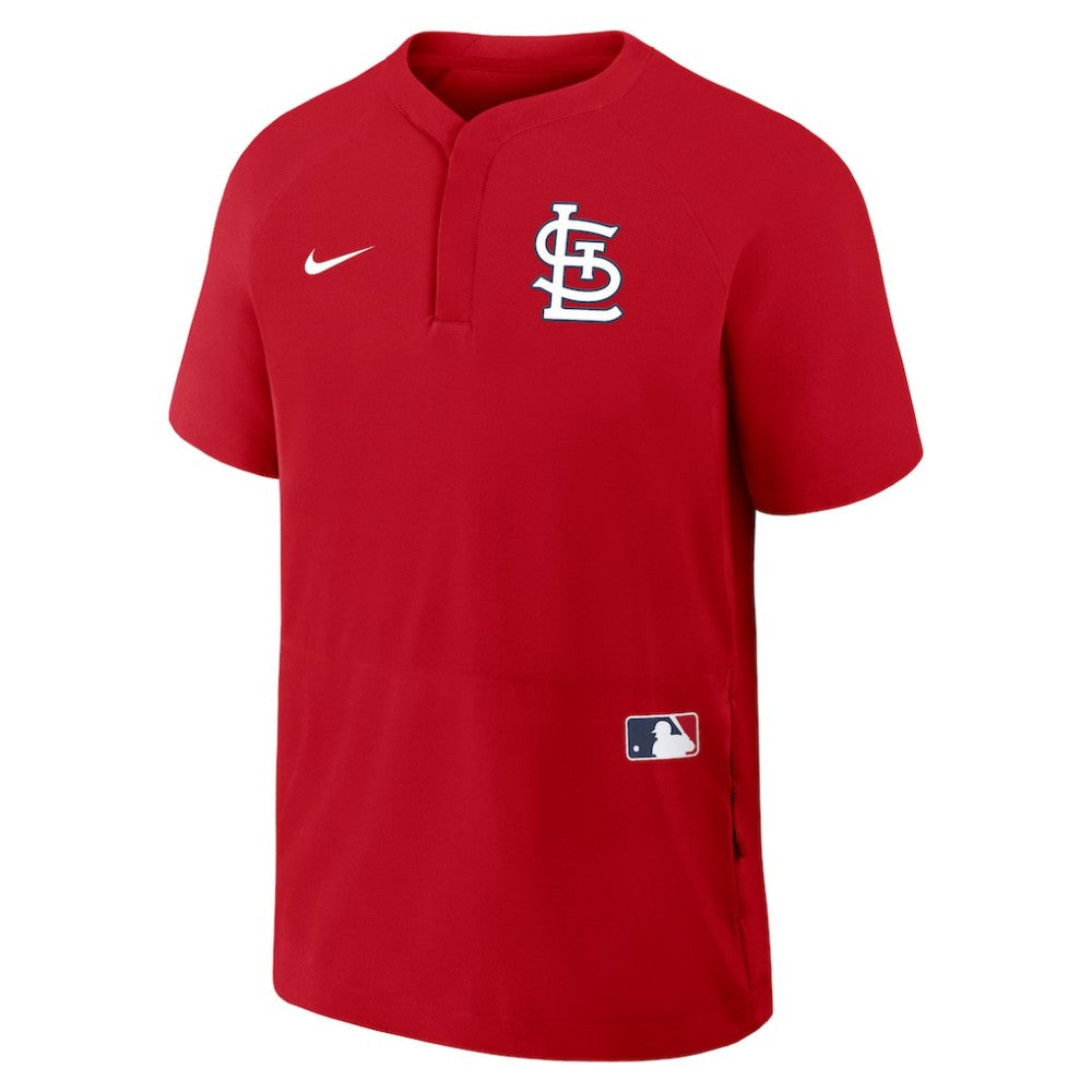 MLB St. Louis Cardinals Nike Authentic Collection Raglan Short Sleeve Windshirt