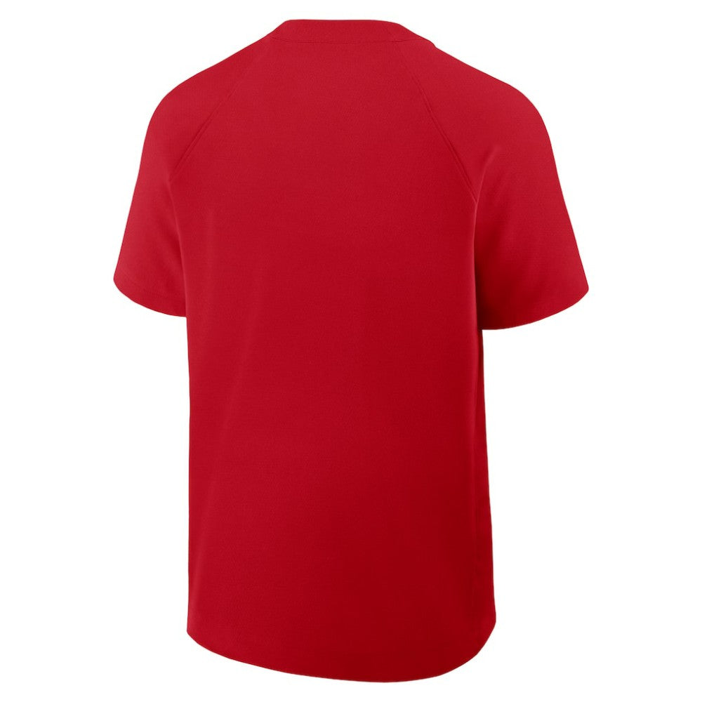 MLB St. Louis Cardinals Nike Authentic Collection Raglan Short Sleeve Windshirt