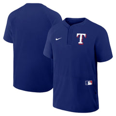 MLB Texas Rangers Nike Authentic Collection Raglan Short Sleeve Windshirt