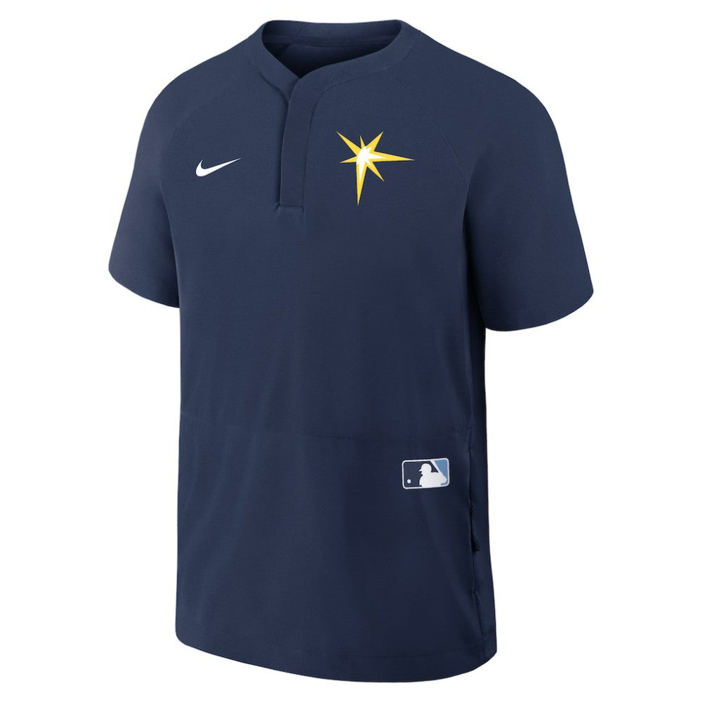 MLB Tampa Bay Rays Nike Authentic Collection Raglan Short Sleeve Windshirt