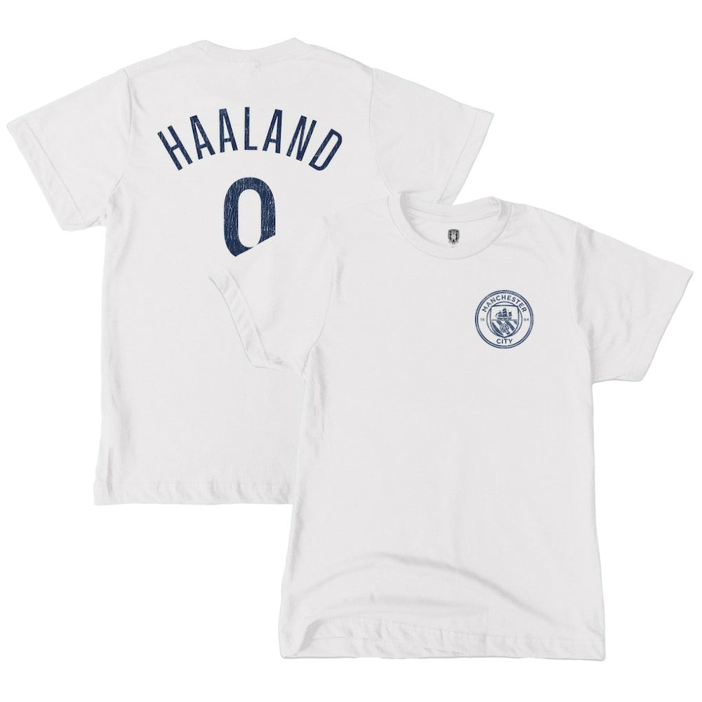 Erling Haaland Manchester City 1863FC Youth Player T-Shirt -  White
