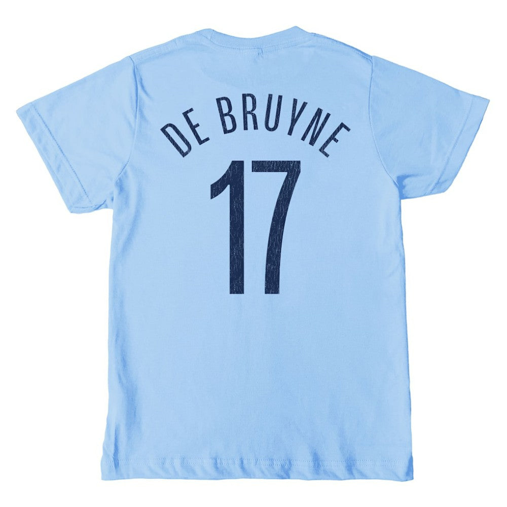 Kevin De Bruyne Manchester City 1863FC Youth Player T-Shirt -  Sky Blue