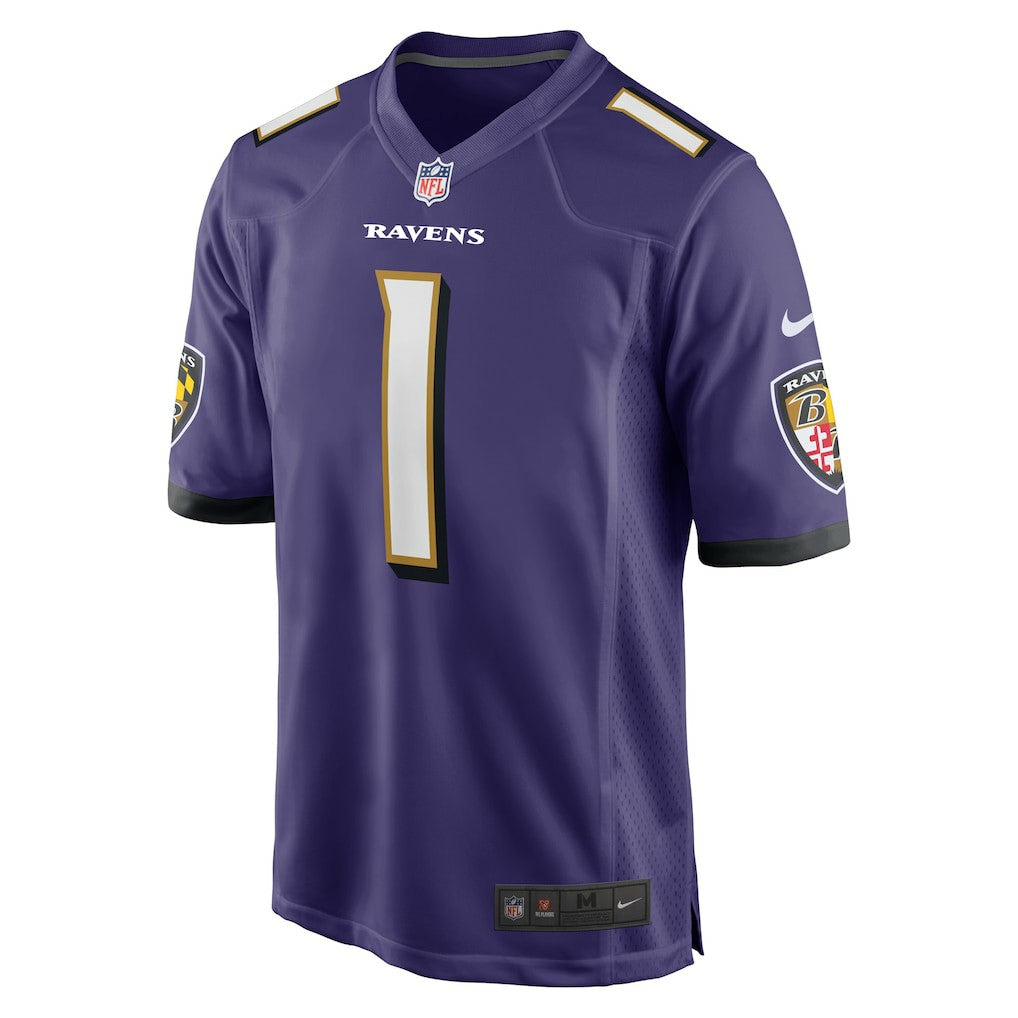 Number 1 Groom  Game Jersey - Baltimore Ravens