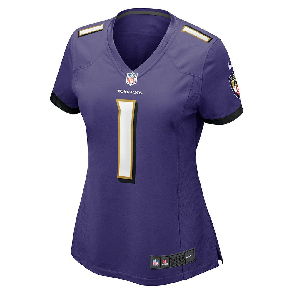 Number 1 Bride  Women's Game Jersey - Baltimore Ravens