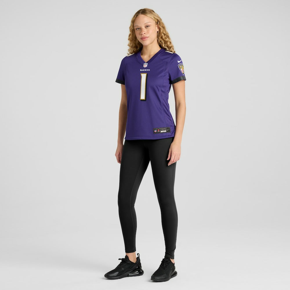 Number 1 Bride  Women's Game Jersey - Baltimore Ravens