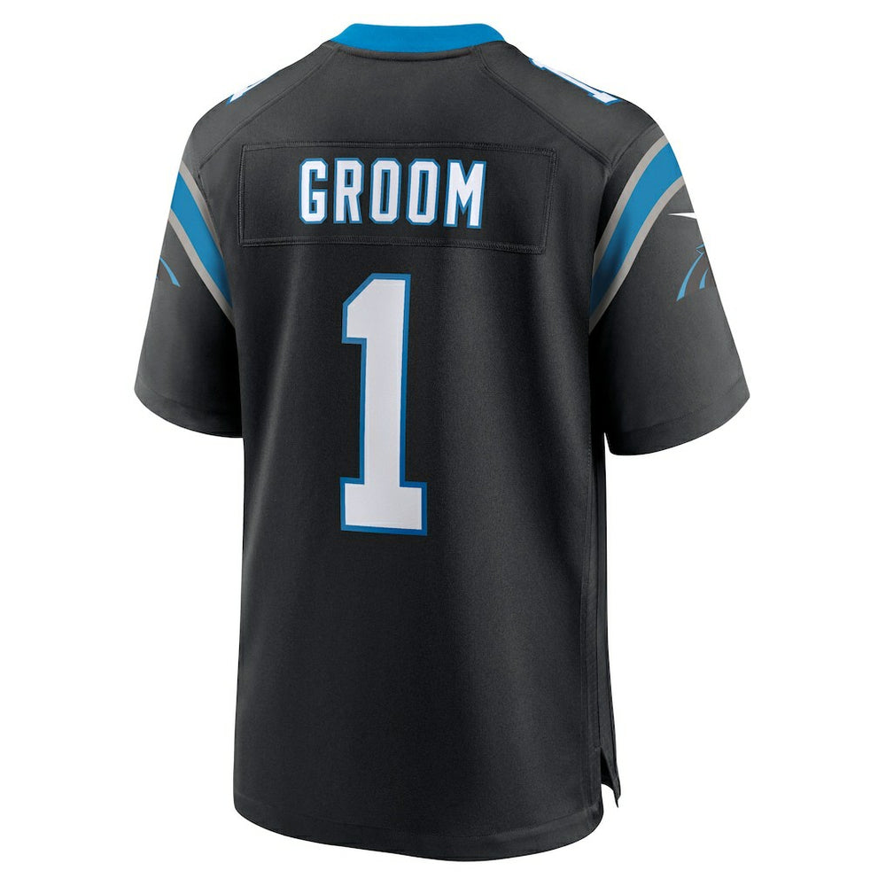 Number 1 Groom  Game Jersey - Carolina Panthers