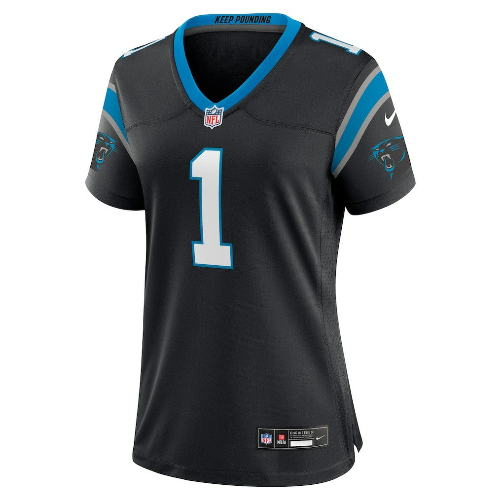 Number 1 Bride  Women's Game Jersey - Carolina Panthers