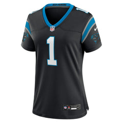 Number 1 Bride  Women's Game Jersey - Carolina Panthers