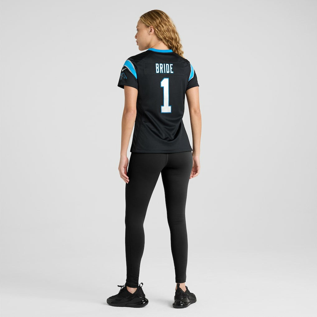 Number 1 Bride  Women's Game Jersey - Carolina Panthers