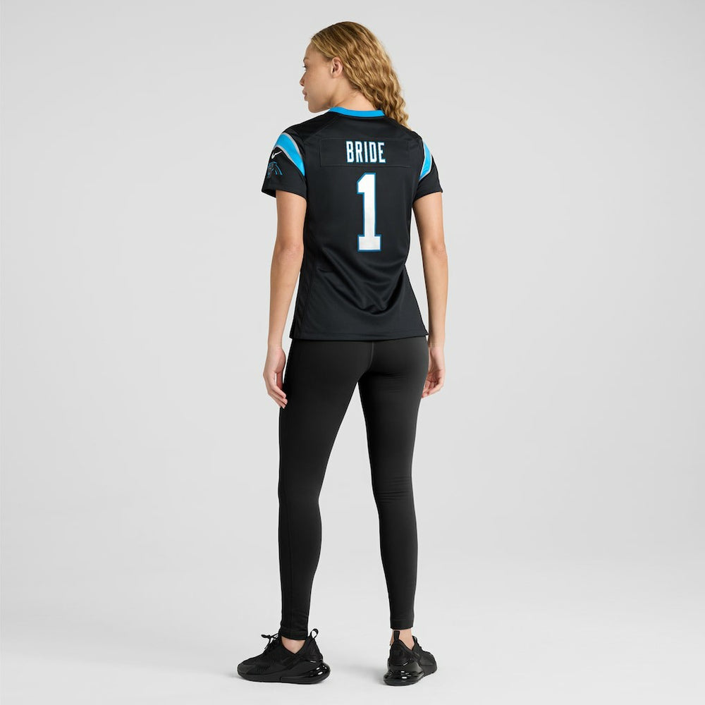 Number 1 Bride  Women's Game Jersey - Carolina Panthers