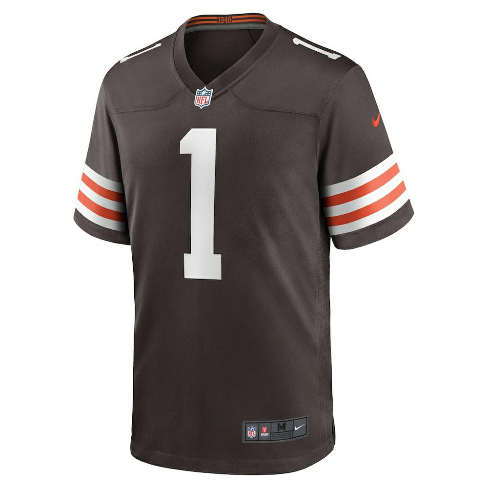 Number 1 Groom  Game Jersey - Cleveland Browns