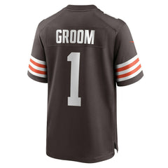 Number 1 Groom  Game Jersey - Cleveland Browns