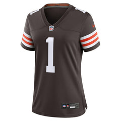 Number 1 Bride  Women's Game Jersey - Cleveland Browns