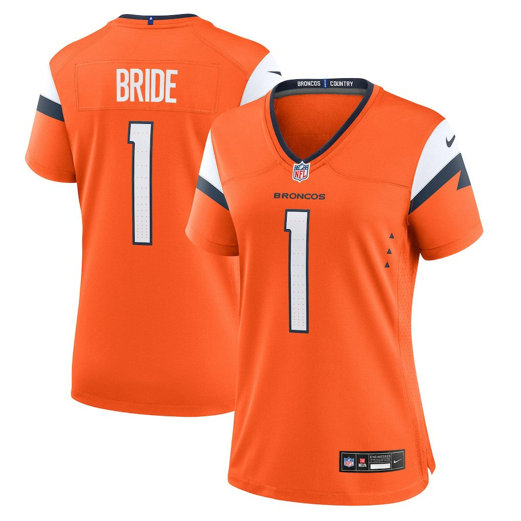 Number 1 Bride  Women's Game Jersey - Denver Broncos
