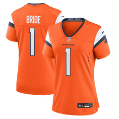 Number 1 Bride  Women's Game Jersey - Denver Broncos