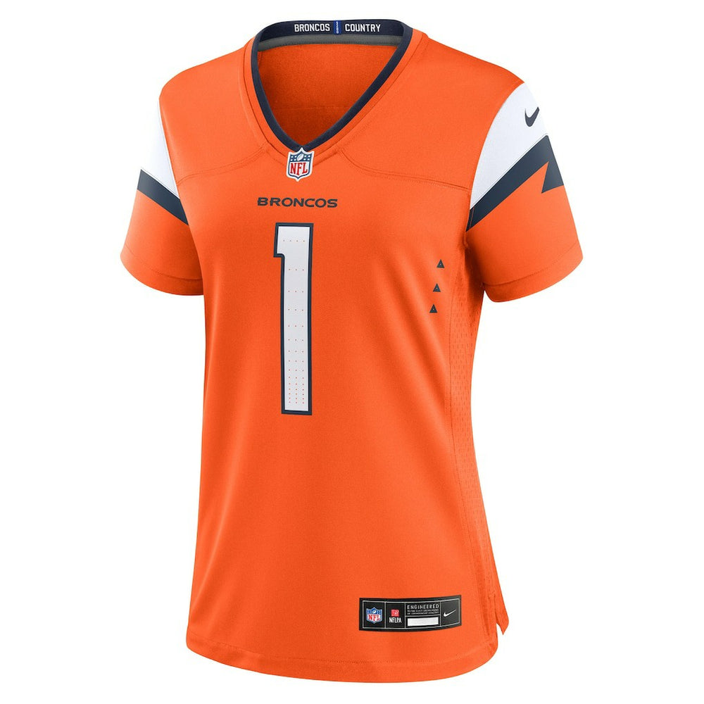 Number 1 Bride  Women's Game Jersey - Denver Broncos