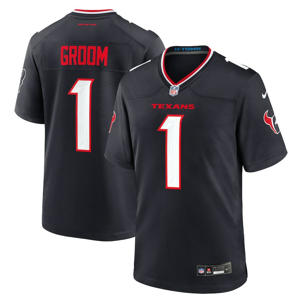 Number 1 Groom  Game Jersey - Houston Texans