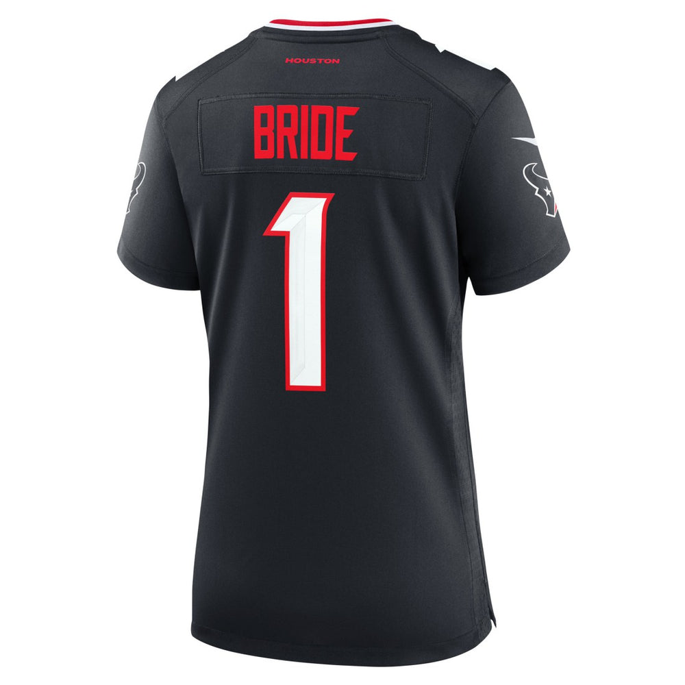 Number 1 Bride  Women's Game Jersey - Houston Texans