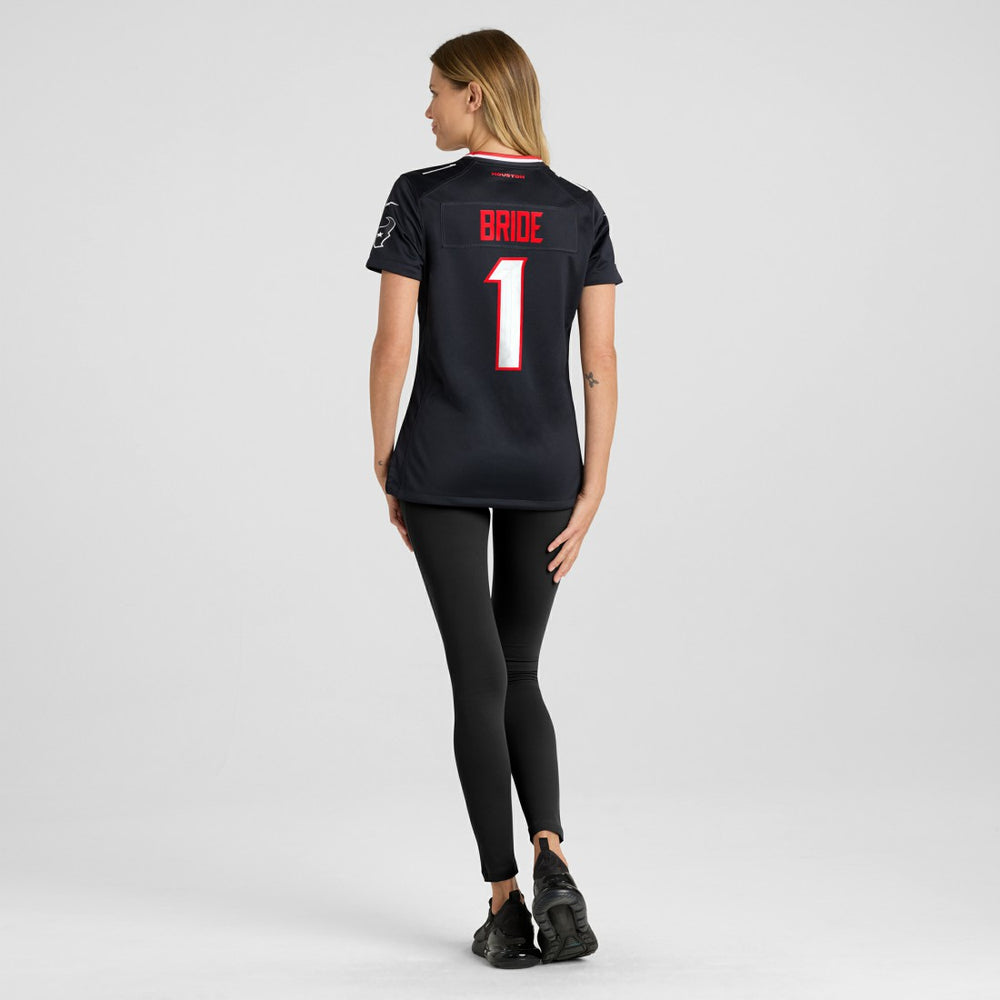 Number 1 Bride  Women's Game Jersey - Houston Texans