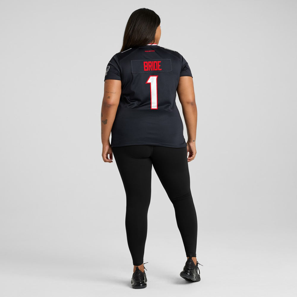 Number 1 Bride  Women's Game Jersey - Houston Texans