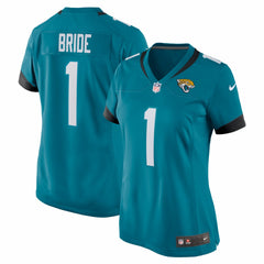 Number 1 Bride  Women's Game Jersey - Jacksonville Jaguars