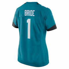 Number 1 Bride  Women's Game Jersey - Jacksonville Jaguars