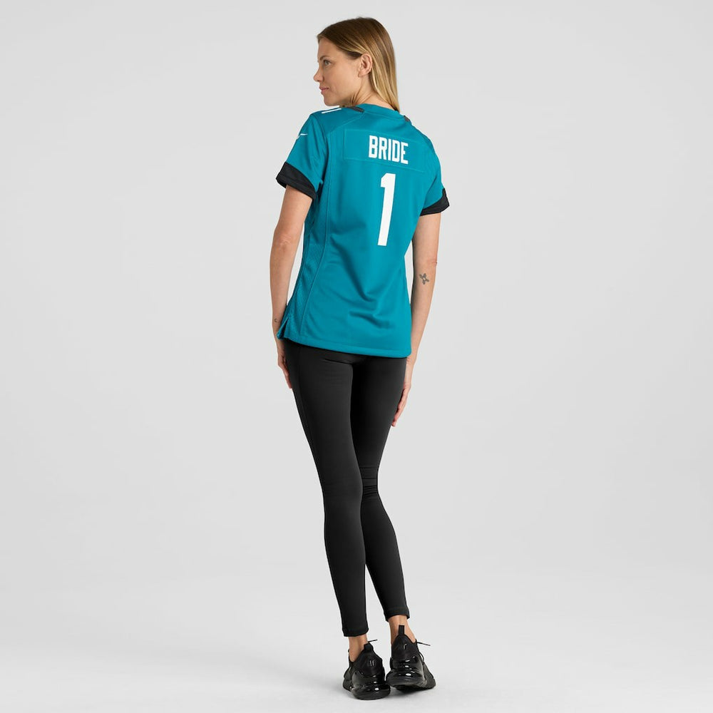Number 1 Bride  Women's Game Jersey - Jacksonville Jaguars